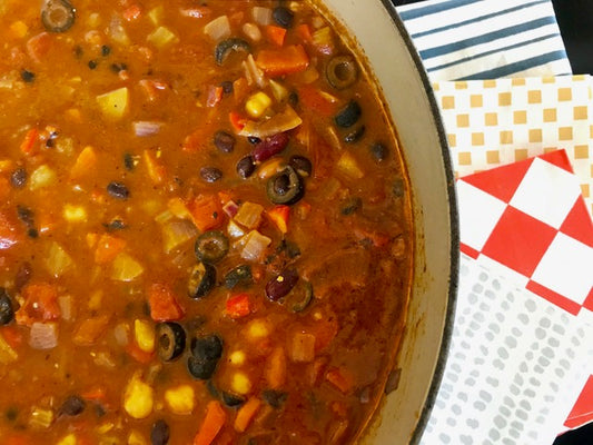 Vegetarian chili with NEATsheets