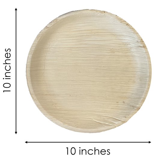 NEATtable Palm Leaf Plates | 10 Inch | Circular | 25-Count