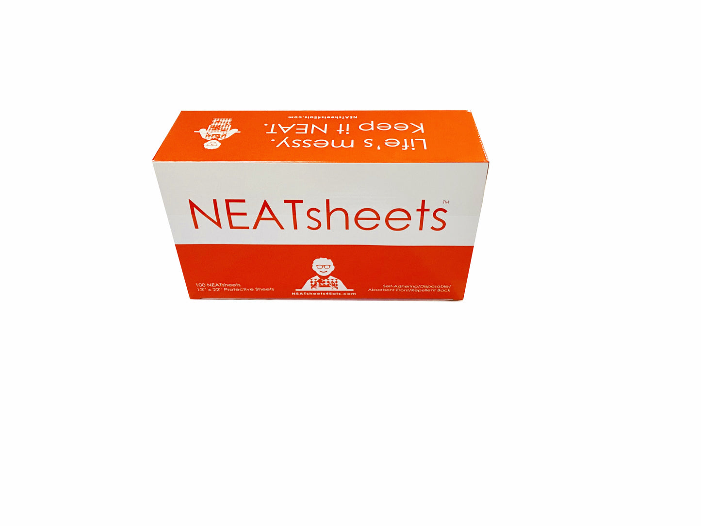 NEATsheets Disposable Adhesive Napkin | 100-Count Box